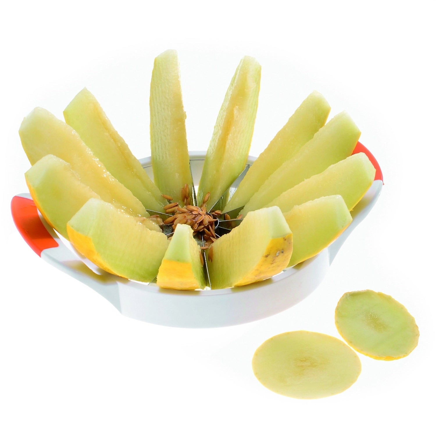 Erleben Sie mit dem Westmark Jumbo Melonenteiler (22x29,5x7 cm) müheloses Schneiden von Melonen. Hochwertige Materialien und einfache Handhabung für perfekte Ergebnisse!