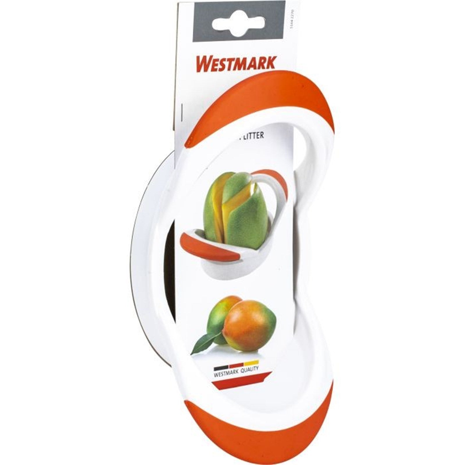 Effizienter Mangoteiler von Westmark, 11x20x6cm, perfekt zum einfachen Schneiden und Entkernen von Mangos.