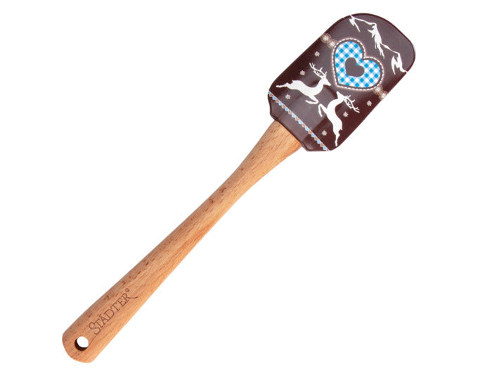 STÄDTER Teigschaber Hirsch 25 cm Holz / Silikon in präsentiert im Onlineshop von KAQTU Design AG. Backutensilien ist von STÄDTER