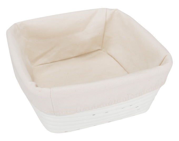 STÄDTER Gärkorb Quadrat 25x25x8.5 cm mit Leinenüberzug in präsentiert im Onlineshop von KAQTU Design AG. Schale ist von STÄDTER