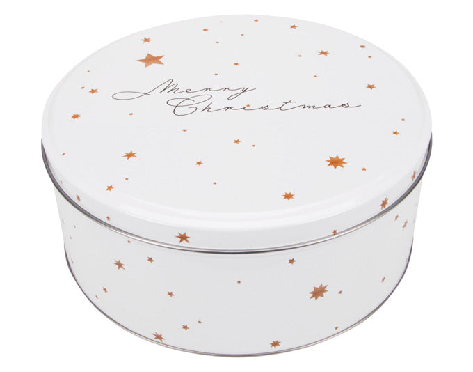 STÄDTER Gebäckdose Merry Christmas ø 22x9.5 cm weiss rund in präsentiert im Onlineshop von KAQTU Design AG. Aufbewahrungsdose ist von STÄDTER
