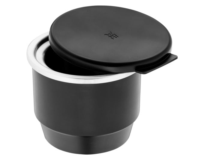 Genießen Sie mit der WMF Glacemaschine Mini 3in1 300 ml hausgemachtes Eis, Sorbet und Joghurt. Ideal für kleine Portionen und kreative Rezepte!