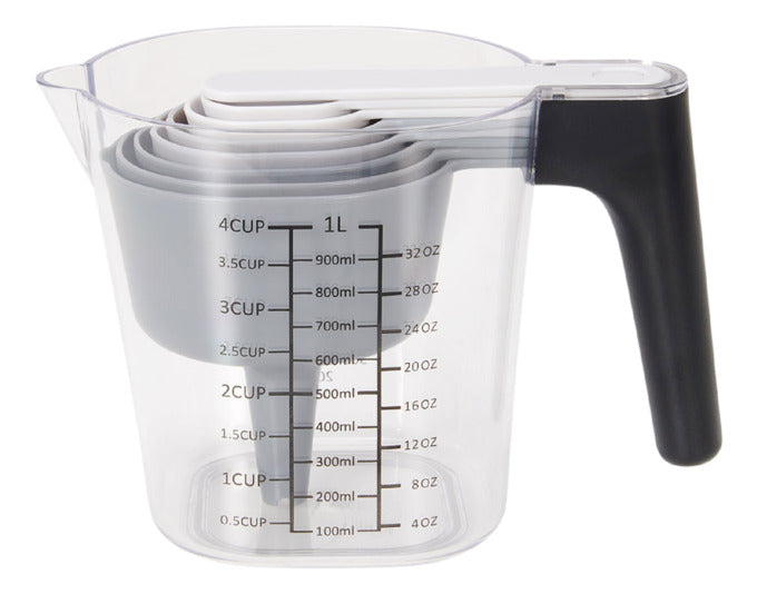 PATISSE Messbecher 1lL inkl. Messlöffel/Trichter/Spachtel 9-teilig Kunststoff in präsentiert im Onlineshop von KAQTU Design AG. Küchenhelfer ist von PATISSE