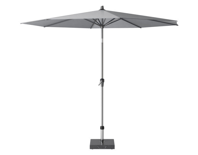 PLATINUM SUN & SHADE Sonnenschirm Riva Premium ø 300 cm Manhattan anthrazit in präsentiert im Onlineshop von KAQTU Design AG. Sonnenschirm ist von PLATINUM SUN & SHADE