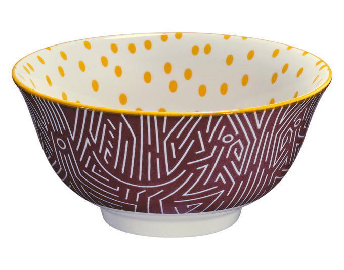 CILIO Bowl Amici Waben Porzellan 850 ml ø 18x8 cm in präsentiert im Onlineshop von KAQTU Design AG. Schale ist von CILIO