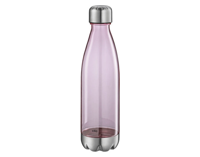 CILIO Trinkflasche Elegante 0.7 l Tritan transparent pink in präsentiert im Onlineshop von KAQTU Design AG. Flasche ist von CILIO