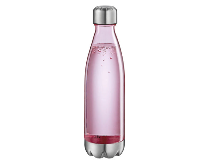 Entdecken Sie die stilvolle CILIO Trinkflasche Elegante 0.7 l aus robustem Tritan in transparentem Pink – ideal für unterwegs und auslaufsicher!