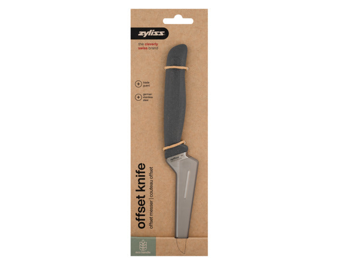 Entdecken Sie das ZYLISS Offsetmesser 10 cm in elegantem Schwarz – Ihr perfekter Küchenhelfer für präzises Schneiden und höchsten Komfort.