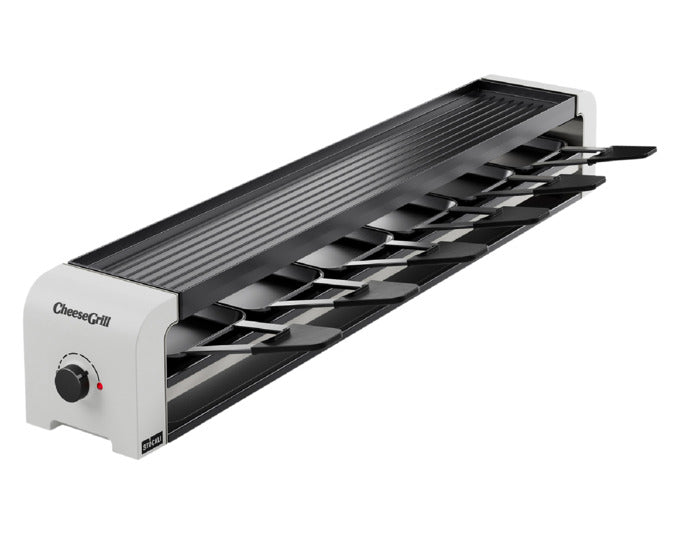 STÖCKLI Raclettegrill CheeseGrill 6 white 74.6x11.6x11.8 cm in präsentiert im Onlineshop von KAQTU Design AG. Fondue/Raclette ist von STÖCKLI
