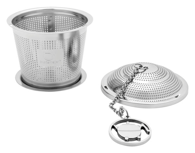 Entdecken Sie das elegante BREDEMEIJER Tee-Ei Inox mit Kette und Ablage – ideal für losen Tee, langlebig und stilvoll. Perfekt für Teeliebhaber!