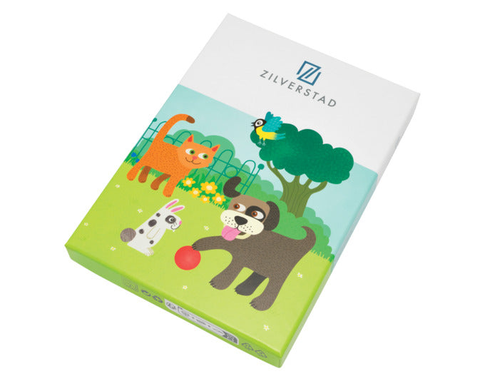 Entdecken Sie das ZILVERSTAD Kinderbesteck Haustiere 4-teilig – ideal für kleine Tierfreunde! Hochwertig, personalisierbar und perfekt verpackt.