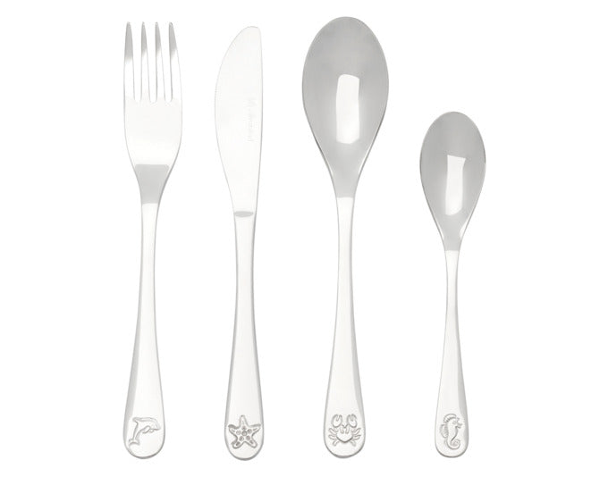 ZILVERSTAD Kinderbesteck Meerestiere 4-teilig in präsentiert im Onlineshop von KAQTU Design AG. Geschirr Kids ist von ZILVERSTAD