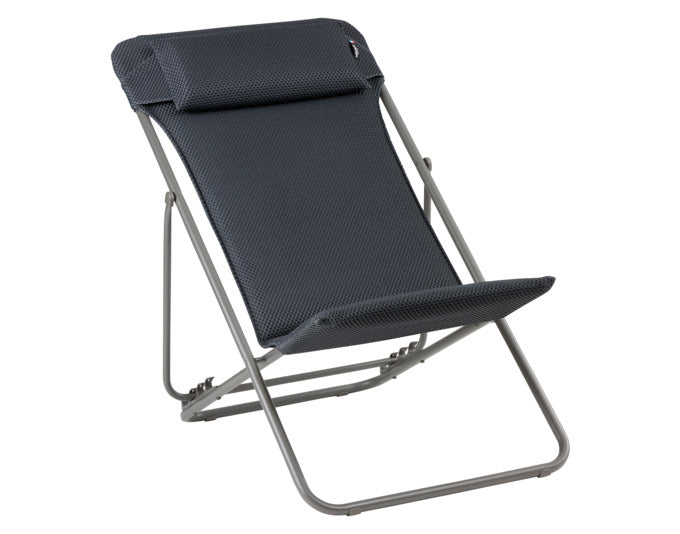 LAFUMA Sessel Maxi Transat+ BeComfort® olive Gestell titane in präsentiert im Onlineshop von KAQTU Design AG. Gartenstuhl ist von LAFUMA