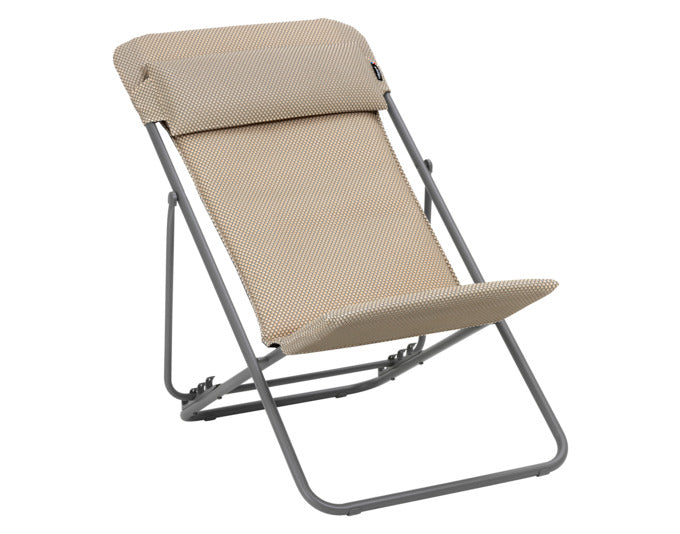 LAFUMA Sessel Maxi Transat+ BeComfort® olive Gestell titane in präsentiert im Onlineshop von KAQTU Design AG. Gartenstuhl ist von LAFUMA