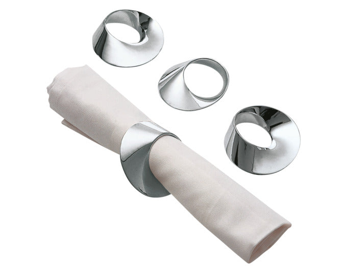 PHILIPPI Serviettenringe Swirl ø 6 cm 4tlg. in präsentiert im Onlineshop von KAQTU Design AG. Serviettenhalter ist von PHILIPPI