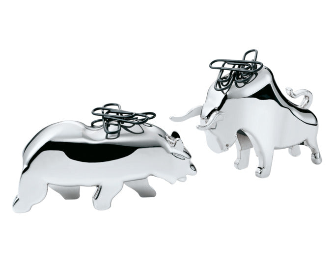 PHILIPPI Büroklammerhalter Bull & Bear 2tlg. in präsentiert im Onlineshop von KAQTU Design AG. Bürozubehör ist von PHILIPPI