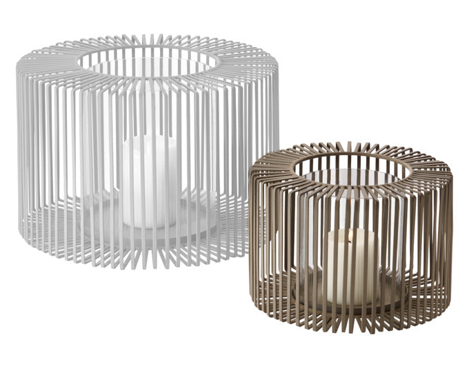 PHILIPPI Windlicht Oslo S ø 21x14 cm taupe in präsentiert im Onlineshop von KAQTU Design AG. Laterne ist von PHILIPPI