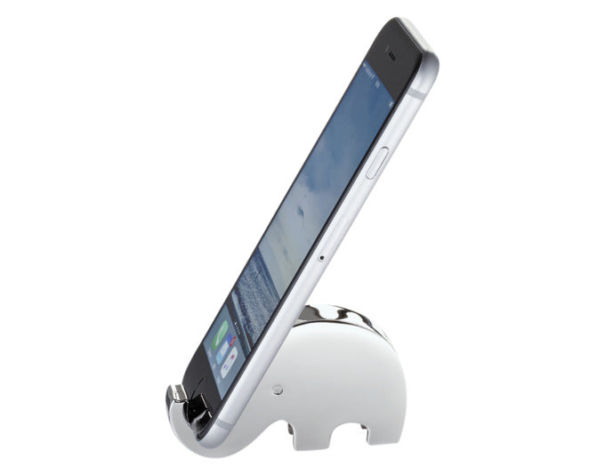 PHILIPPI Handyhalter Tambo Elefant 7x4x2 cm silber in präsentiert im Onlineshop von KAQTU Design AG. Bürozubehör ist von PHILIPPI