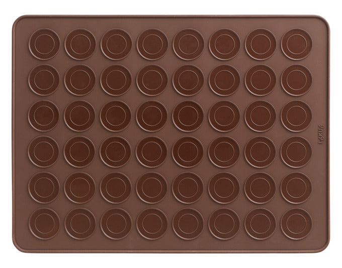 LÉKUÉ Backmatte Macarons Silikon 40x30 cm in präsentiert im Onlineshop von KAQTU Design AG. Backutensilien ist von LEKUE
