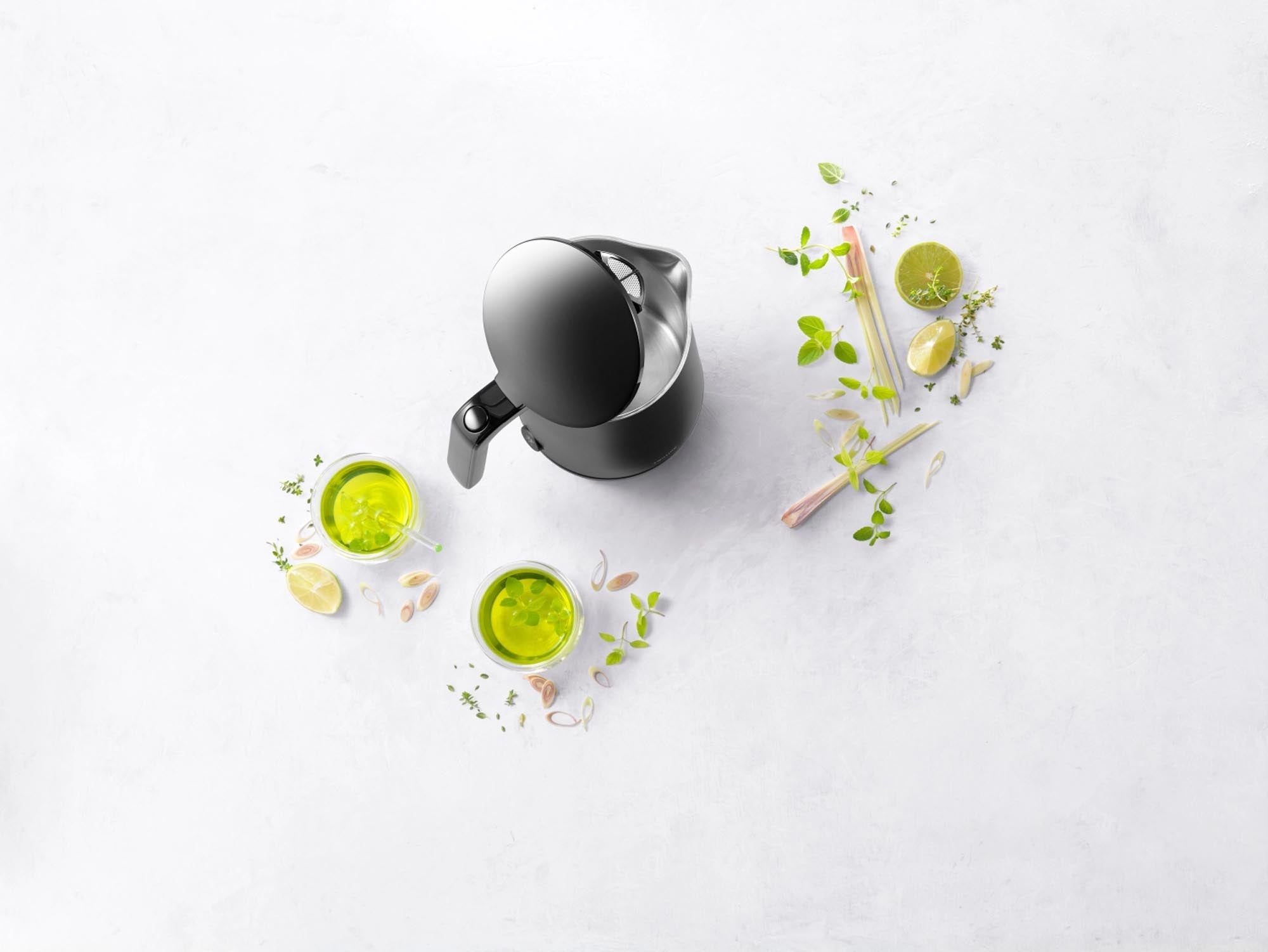 Zwilling Enfinigy: Stilvoller 1.5l Wasserkocher in Schwarz, effizient.