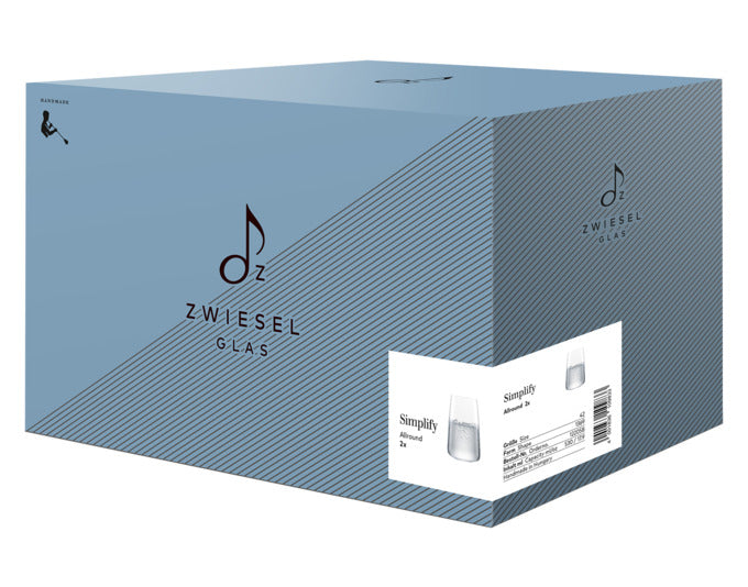 Entdecken Sie das ZWIESEL GLAS Allroundglas Simplify 42 – handgefertigt, vielseitig und ideal für jeden Anlass. Perfekt für Wasser, Saft und Longdrinks.