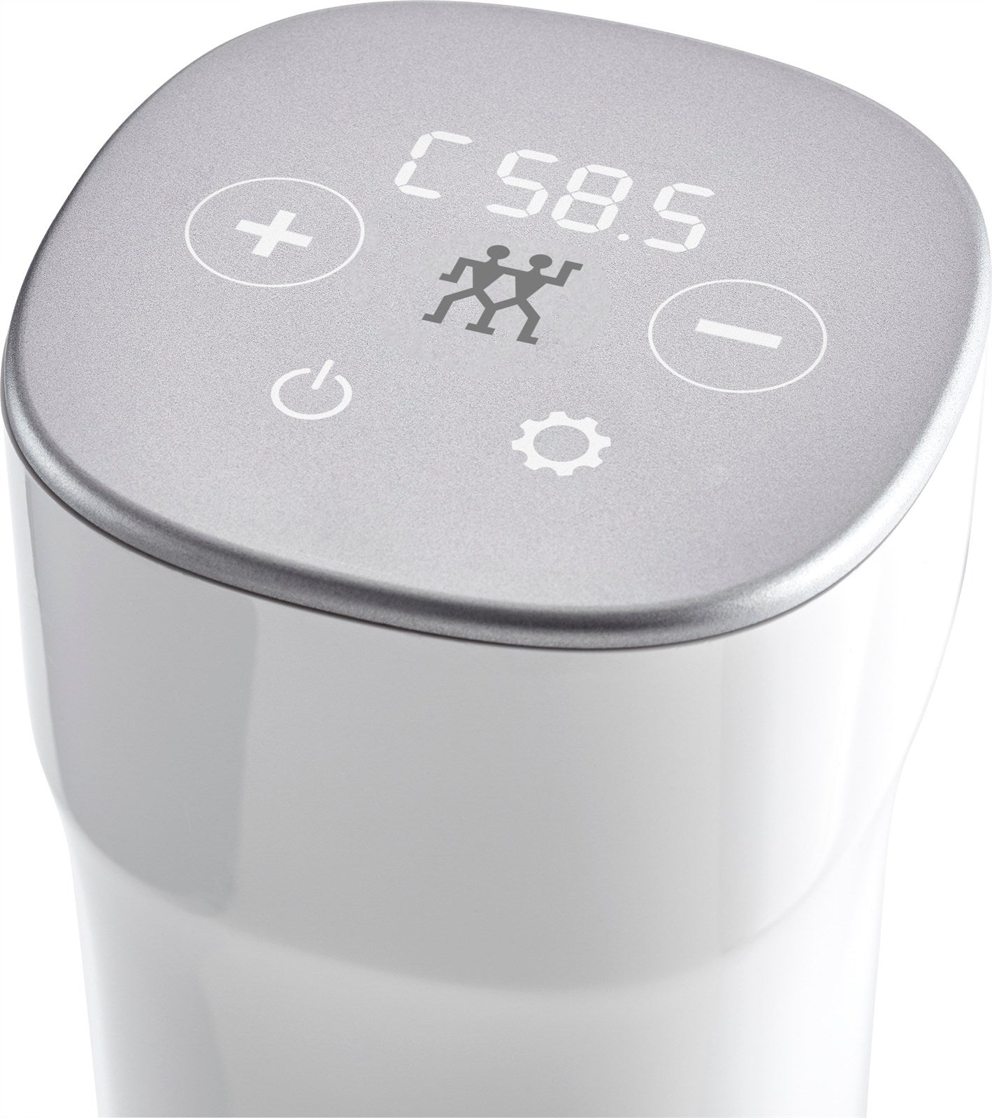 Erleben Sie mit dem Enfinigy Sous-Vide Stick von Zwilling Kitchen in Weiß die Kunst des Sous-Vide Garens. Kompakt, benutzerfreundlich und aus robustem Edelstahl, garantiert er perfekte Ergebnisse für Fleisch, Fisch und Gemüse.