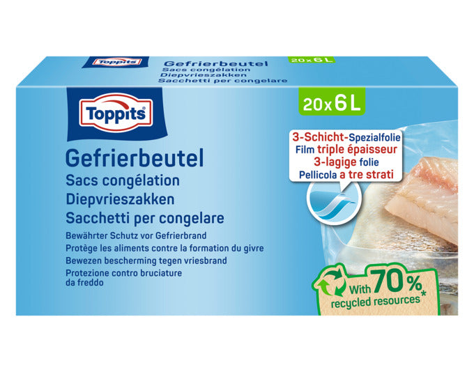 TOPPITS Gefrierbeutel 6 l in präsentiert im Onlineshop von KAQTU Design AG. Barzubehör ist von TOPPITS