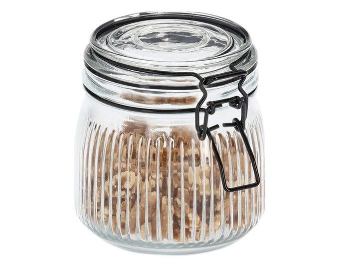 Entdecken Sie das ZELLER Vorratsglas mit Bügelverschluss (550 ml) – ideal für die stilvolle und luftdichte Aufbewahrung Ihrer Lebensmittel. Perfekt für Trockenwaren!