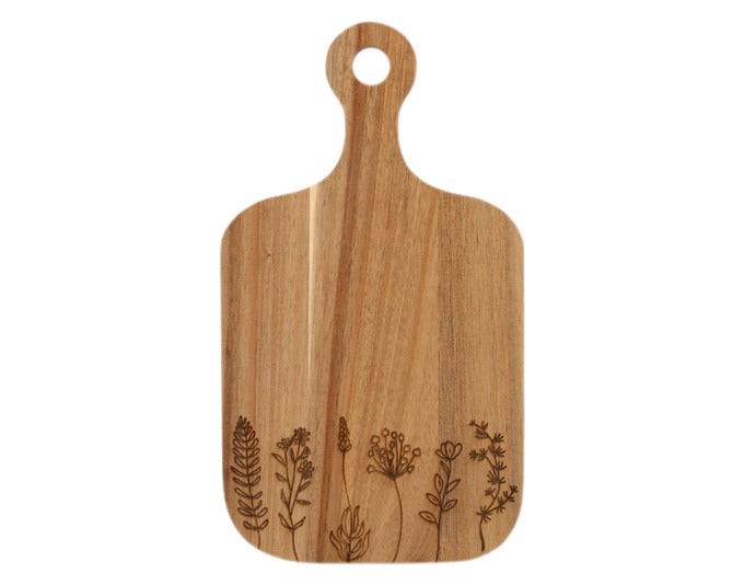 Entdecken Sie das elegante ZELLER Servier- und Schneidbrett Wildflowers aus robustem Akazienholz. Ideal zum Schneiden und Servieren!
