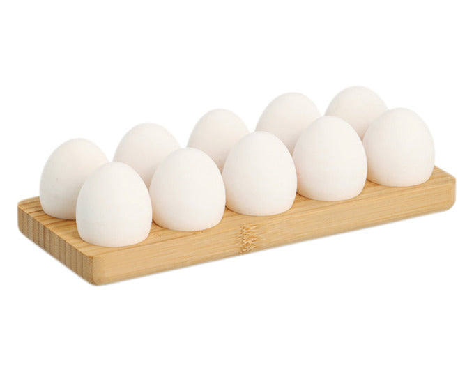 Entdecken Sie den stilvollen ZELLER Eierhalter aus Bambus für 10 Eier. Nachhaltig, modern und perfekt für Ihre Küche – ein echter Blickfang!