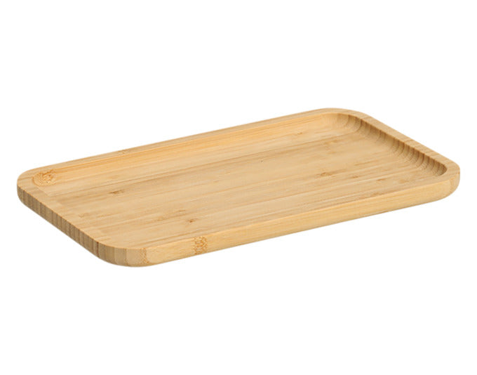 Elegantes Serviertablett aus Bambus von ZELLER, 33x24x1.5 cm, ideal für stilvolles Servieren und vielseitige Nutzung im Haushalt.