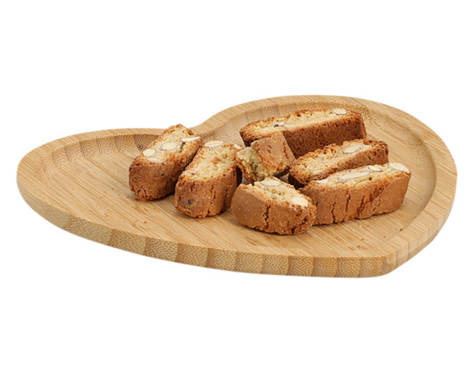 Charmantes Herz Serviertablett aus hochwertigem Bambus, 20.5x21 cm – ideal für besondere Anlässe und stilvolle Präsentationen.