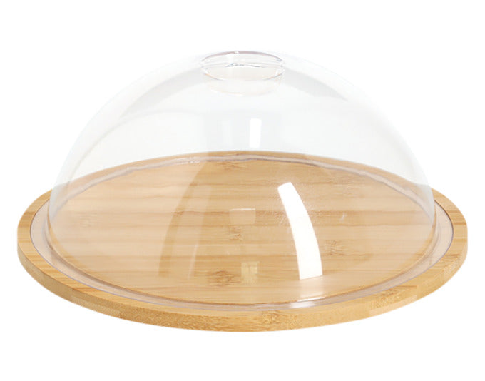 ZELLER Käseglocke mit Haube Bambus Kunststoff ø 23.5x10.5 cm in präsentiert im Onlineshop von KAQTU Design AG. Käsezubehör ist von ZELLER PRESENT