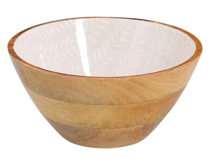 ZELLER Schale Mangoholz beige ø 25x13 cm in  präsentiert im Onlineshop von KAQTU Design AG. Schale ist von ZELLER PRESENT