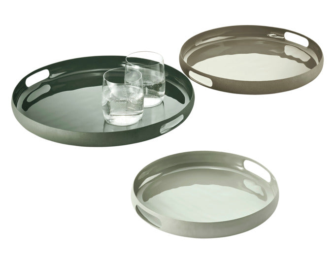 PHILIPPI Serviertablettset Copenhagen 3-teilig ø 37x4 cm in präsentiert im Onlineshop von KAQTU Design AG. Tablett ist von PHILIPPI