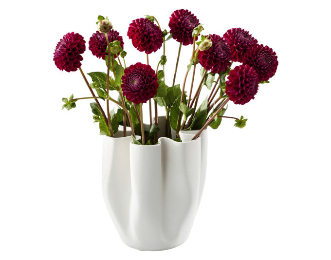 PHILIPPI Vase Livree Keramik 20x20x22 cm weiss in präsentiert im Onlineshop von KAQTU Design AG. Vase ist von PHILIPPI