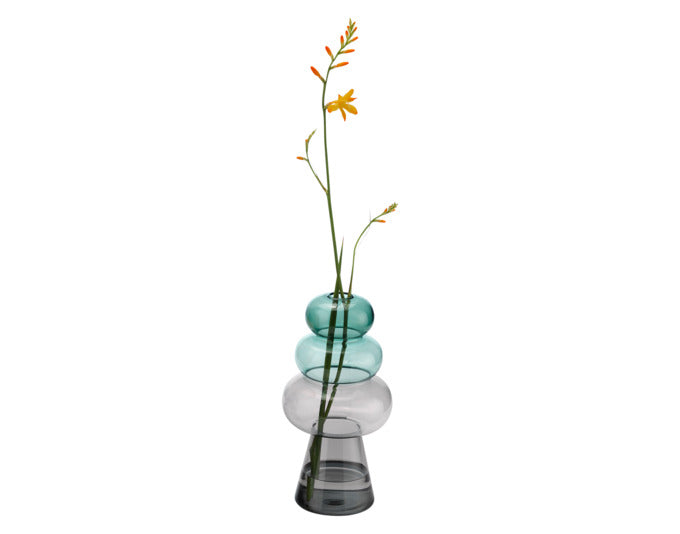 PHILIPPI Vase Curiosa Turm Glas ø 11x27 cm in präsentiert im Onlineshop von KAQTU Design AG. Vase ist von PHILIPPI