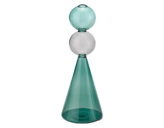 PHILIPPI Vase Curiosa Turm Glas ø 11x27 cm in präsentiert im Onlineshop von KAQTU Design AG. Vase ist von PHILIPPI