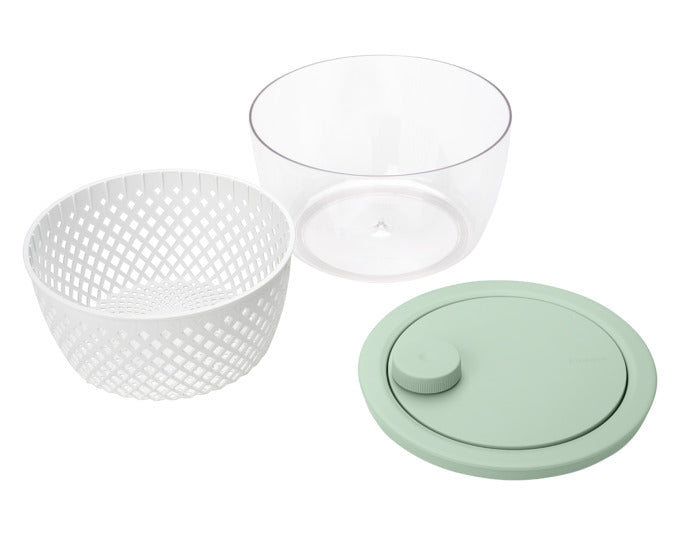 Entdecken Sie die BRABANTIA Tasty+ Salatschleuder in jade green – die perfekte Kombination aus Stil und Funktionalität für frische Salate!