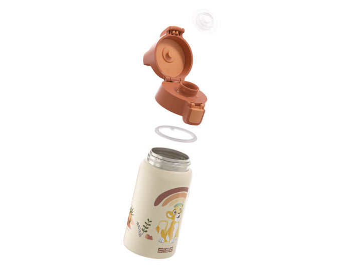 Entdecken Sie die SIGG Bottle Shield One Lion King 0.5 l – die ideale Trinkflasche für kleine Abenteurer, inspiriert von Disney's König der Löwen!