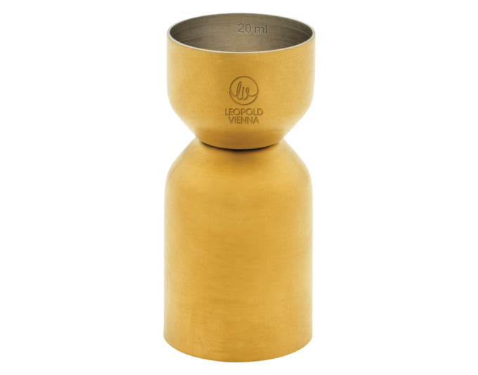LEOPOLD Barmass 2-4cl Inox gold in präsentiert im Onlineshop von KAQTU Design AG. Barzubehör ist von LEOPOLD