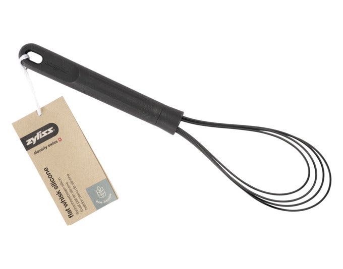 Entdecken Sie den ZYLISS Flachschneebesen aus Silikon und Weizenstroh – ideal für schonendes Kochen und umweltfreundlich. Hitzebeständig und spülmaschinengeeignet!