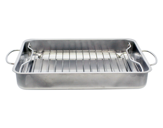 ELO Bräter Auflaufform Basic mit Dünst-/Grilleinsatz Edelstahl40x32x6.5 cm in präsentiert im Onlineshop von KAQTU Design AG. Topf ist von ELO BASIC