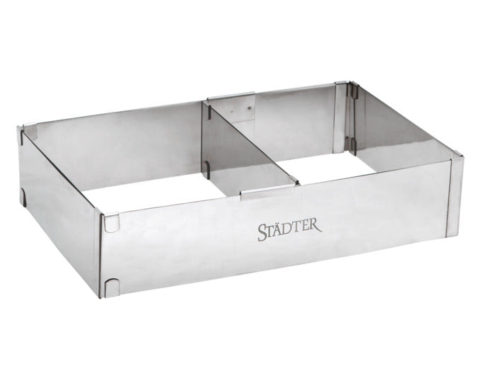 STÄDTER Backrand rechteckig verstellbar mit Trennsteg 27.5-53x18-33x6 cm in präsentiert im Onlineshop von KAQTU Design AG. Backutensilien ist von STÄDTER