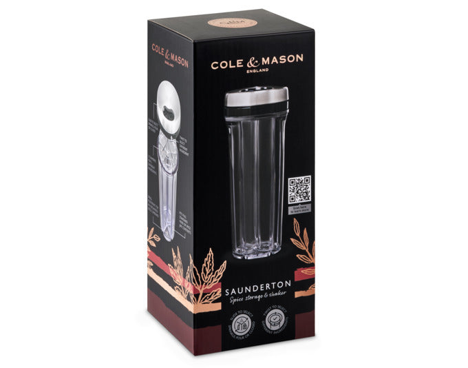 Entdecken Sie den COLE & MASON Gewürz- und Kräuterstreuer Saunderton – elegant, funktional und ideal für Ihre Küche. Mit fünf Kammern für optimale Organisation!