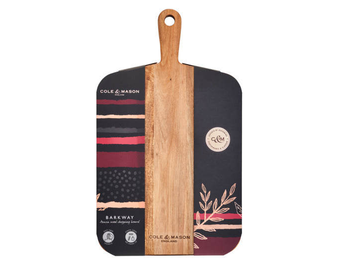 Entdecken Sie das COLE & MASON Holzschneidbrett aus Akazie (46x27x2 cm) – robust, pflegeleicht und ideal für alle Küchenarbeiten. Vielseitig einsetzbar!