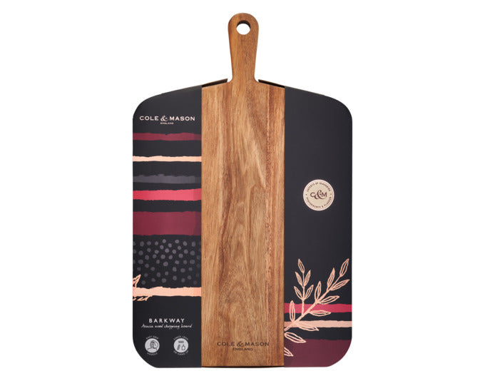 Entdecken Sie das COLE&MASON Holzschneidbrett aus Akazie (52x32x2 cm) – ideal für alle Schneidarbeiten und stilvoll in jeder Küche.