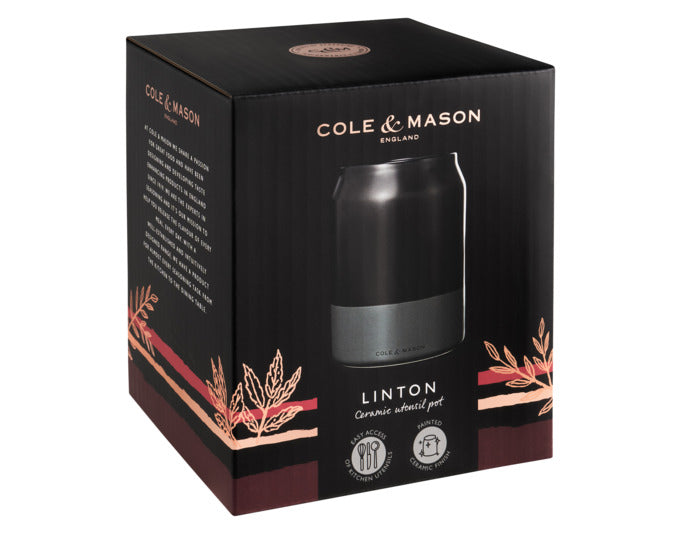 Entdecken Sie den eleganten COLE & MASON Küchenutensilientopf Linton aus Keramik. Praktisch, stilvoll und ideal für Ihre Küchenutensilien!