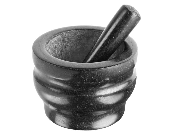 COLE&MASON Mörser mit Stössel Granit schwarz 18 cm in präsentiert im Onlineshop von KAQTU Design AG. Küchenhelfer ist von COLE & MASON