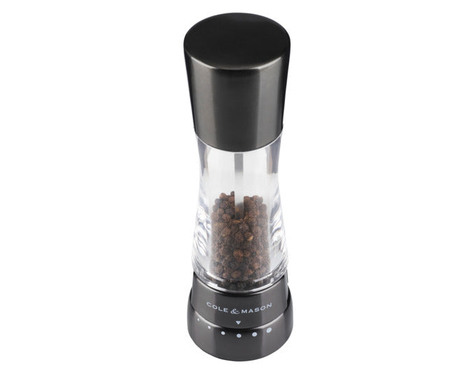 COLE&MASON Pfeffer-/Salzmühlen Set Derwent eisengrau 19x6x6 cm in präsentiert im Onlineshop von KAQTU Design AG. Salz & Pfeffer ist von COLE & MASON